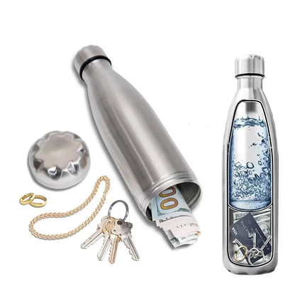 750Ml Diversion Water Bottle Portable Water Bottle Secret Stash Pill Organizer Can Safe Hiding Spot for Money Bonus Key Ring Box