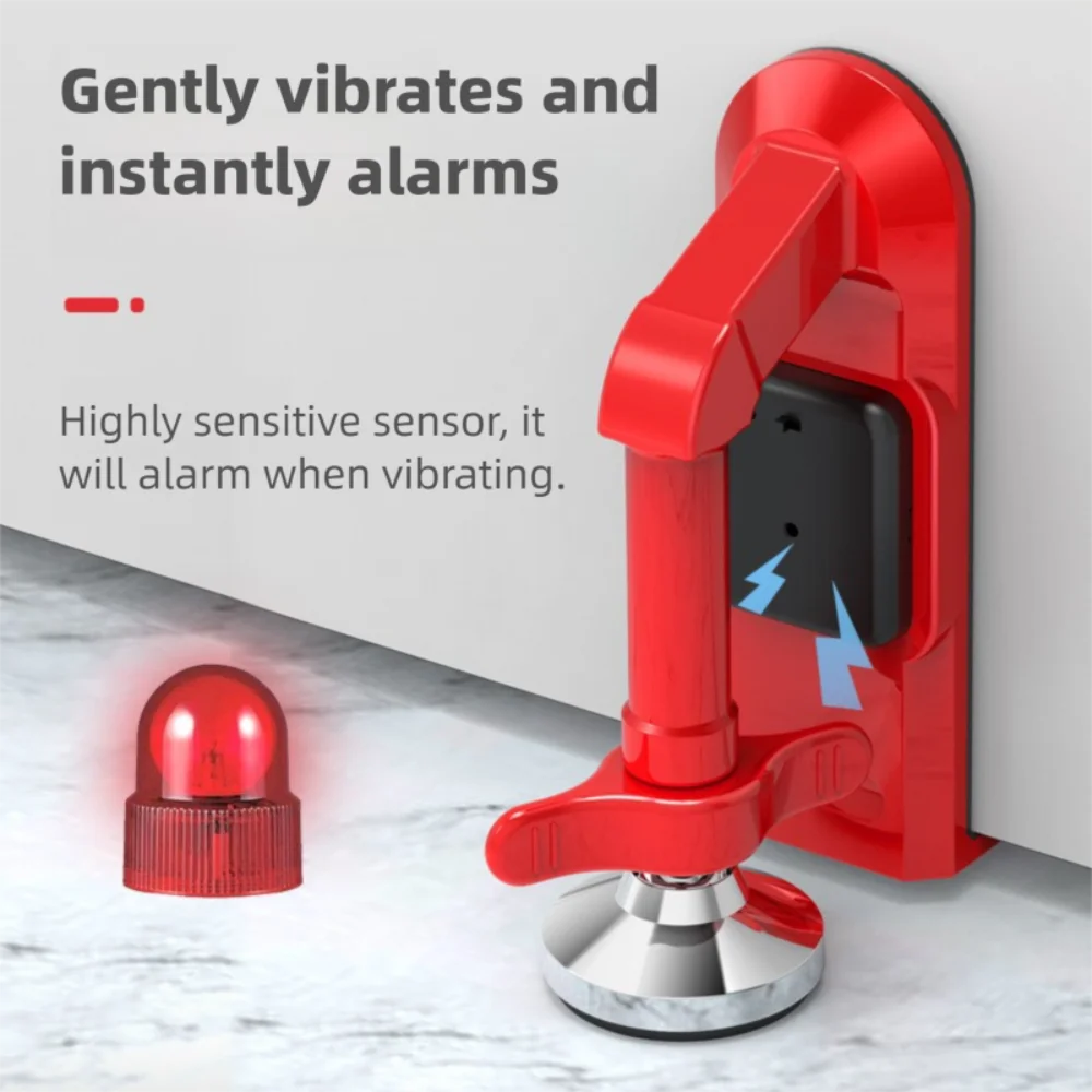 Adjustable Alarm Door Stopper anti Theft Personal Protection Door Lock Brace Security Device Portable Non-Slip Door Jammer