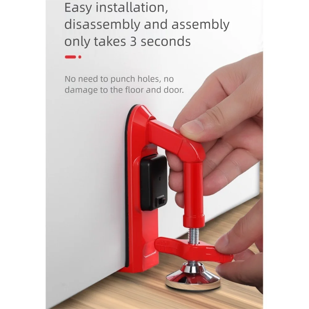 Adjustable Alarm Door Stopper anti Theft Personal Protection Door Lock Brace Security Device Portable Non-Slip Door Jammer