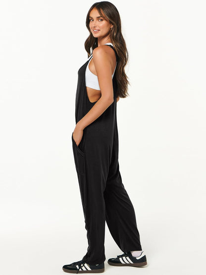 Jumpsuits for Women Casual Summer Overalls Sleeveless Spaghetti Strap Romper Jumpers Trendy Beach Vacation Outfits